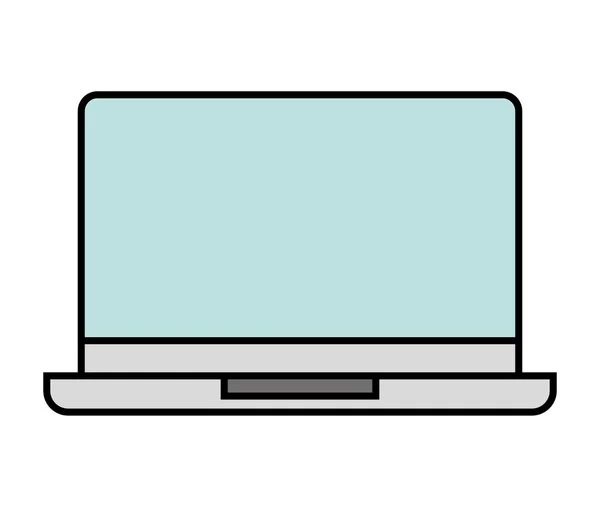 Draagbare laptop-computerpictogram — Stockvector