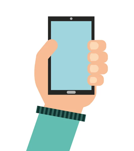 Tecnología de smartphone icono portátil — Vector de stock