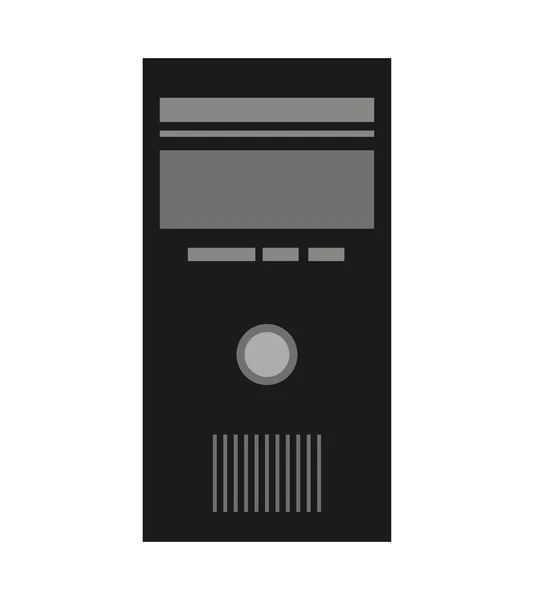 Computer cpu server icon — Stock Vector