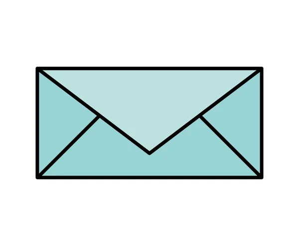 Envelope design de ícone isolado — Vetor de Stock