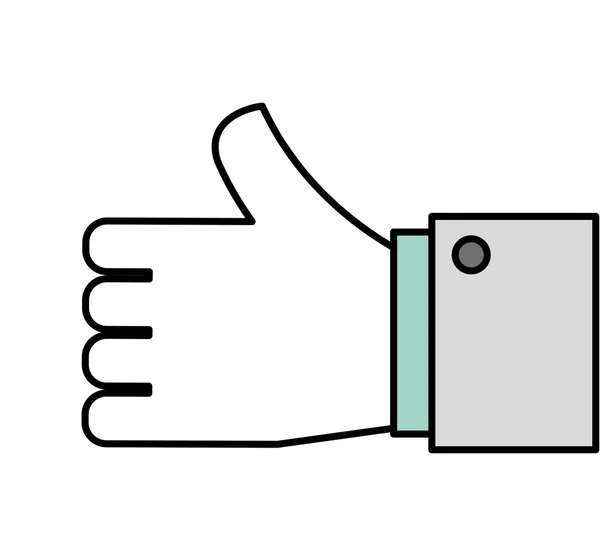 Main comme icône symbole — Image vectorielle
