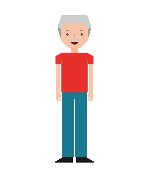 Man mannelijke avatar jonge pictogram — Stockvector