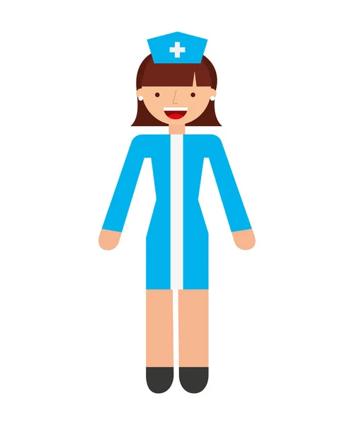 护士的女人专业图标 — 图库矢量图片
