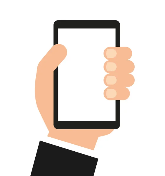 Technologie smartphone icône portable — Image vectorielle