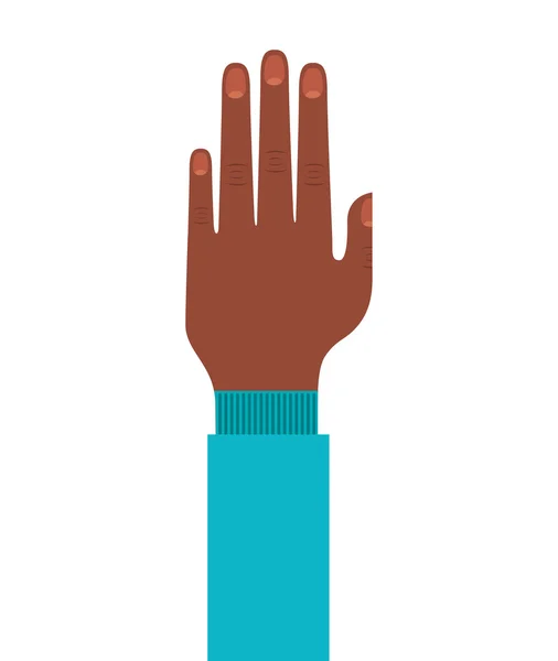 Ikona ochrony ludzkich rąk — Wektor stockowy
