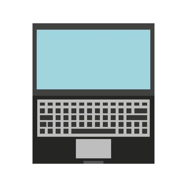 Laptop computer portable icon — Stock Vector