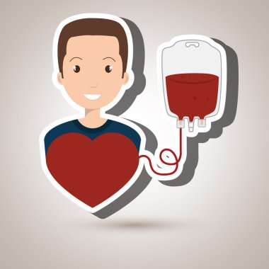 adam kan verici kırmızı