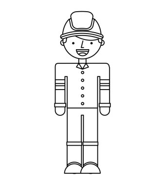 itfaiyeci adam meslek simgesi