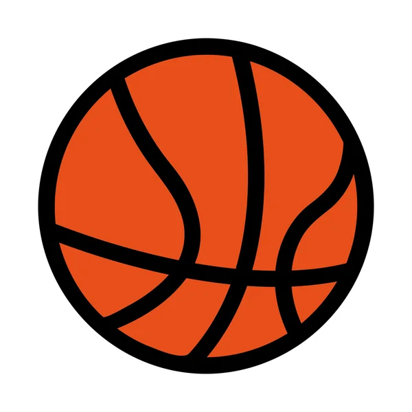 Bola de basquete ícone equipamento —  Vetores de Stock