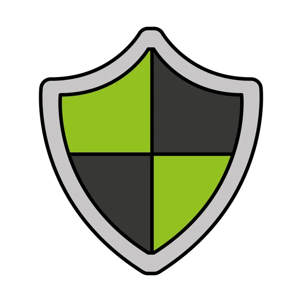 Escudo protector icono de seguridad — Vector de stock