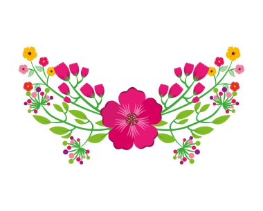 çiçek çiçek doğa simgesi