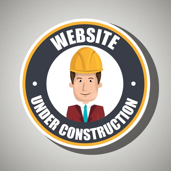 Site-ul web instrument de construcție — Vector de stoc