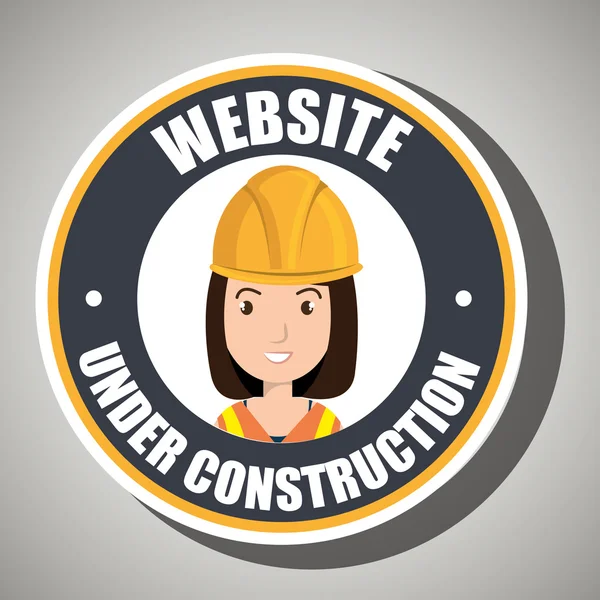 Herramienta de construcción del sitio web — Vector de stock