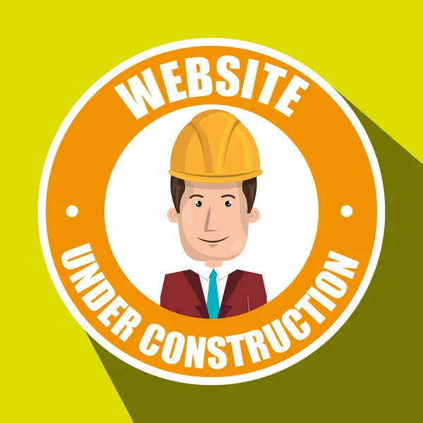 Herramienta de construcción del sitio web — Vector de stock