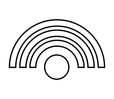 WiFi dalgalar sinyal simgesi