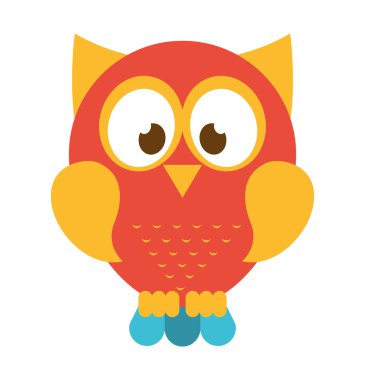 baykuş kuş sevimli simgesi
