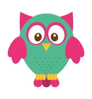baykuş kuş sevimli simgesi