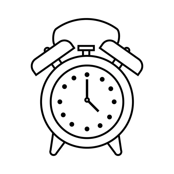 Reloj de tiempo reloj icono de alarma — Vector de stock