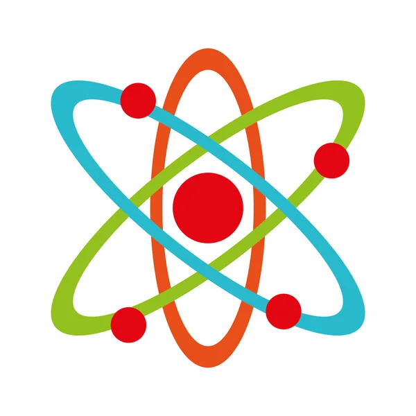 Molécula átomo icono partible — Vector de stock