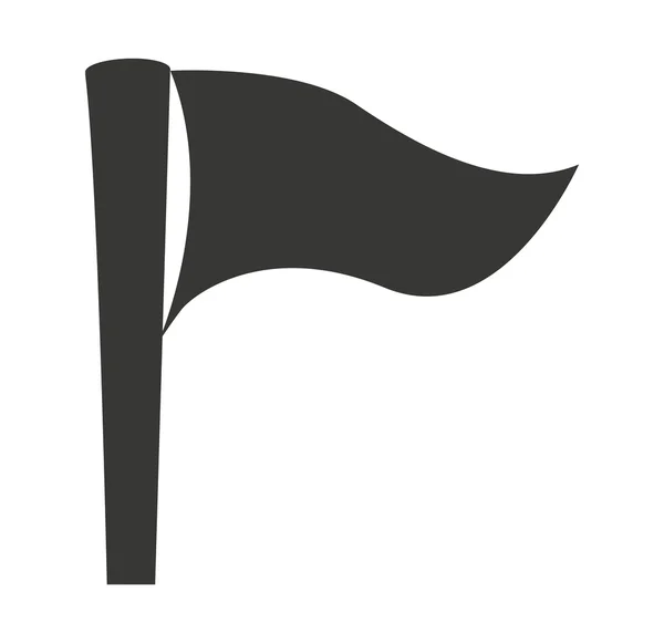 Flag goal success icon — Stock Vector