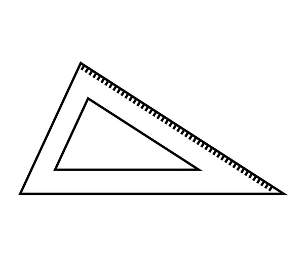 Règle école approvisionnement icône — Image vectorielle