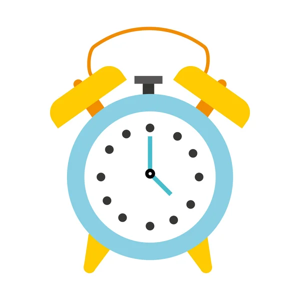 Reloj de tiempo reloj icono de alarma — Vector de stock