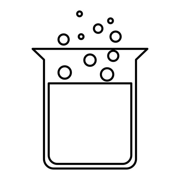 Tubo de vidrio de prueba icono — Vector de stock