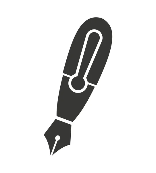 Pen school supply icon — Stock Vector