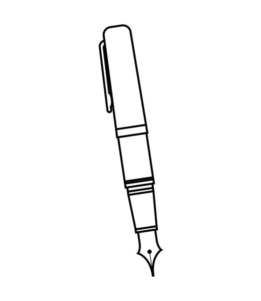 Penna scuola fornitura icona — Vettoriale Stock