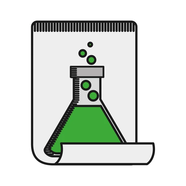 Tubo de vidrio de prueba icono — Vector de stock