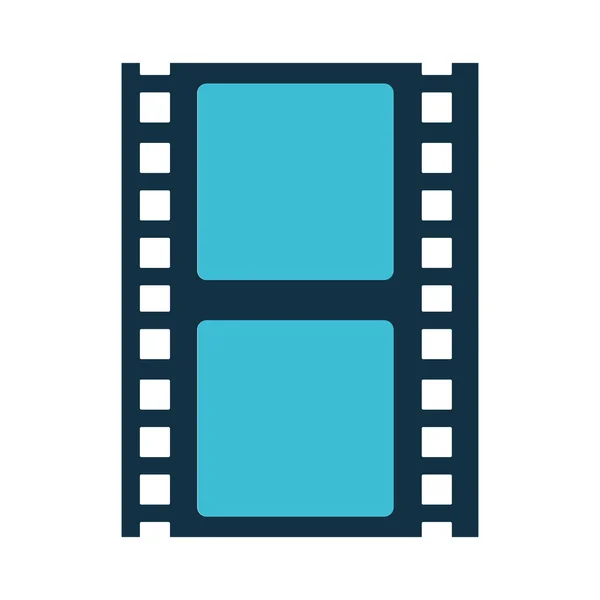 Tape record film pictogram — Stockvector