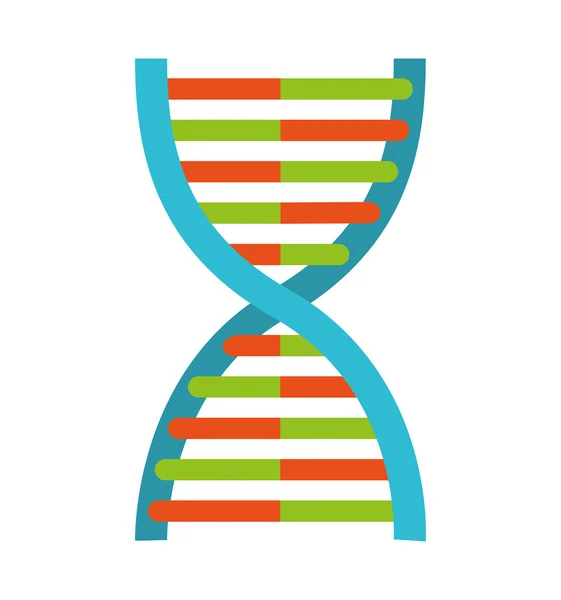 DNA molecuul deeltje pictogram — Stockvector