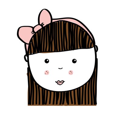 güzel kız çizilmiş simgesi