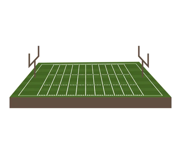 Field Football amerikanischer Sport — Stockvektor