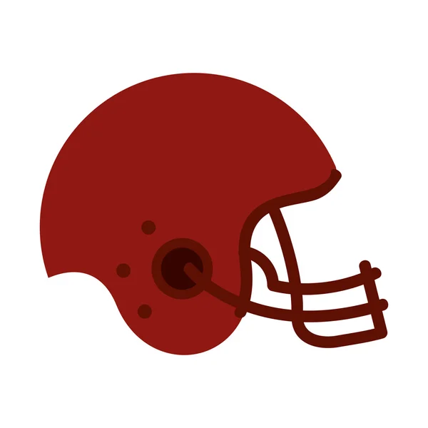 Helmet football american sport — Stock Vector