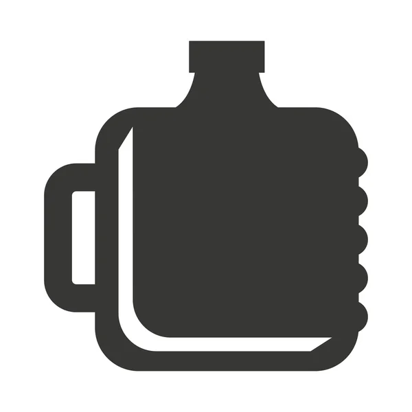 Big bottle water icon — Stock Vector