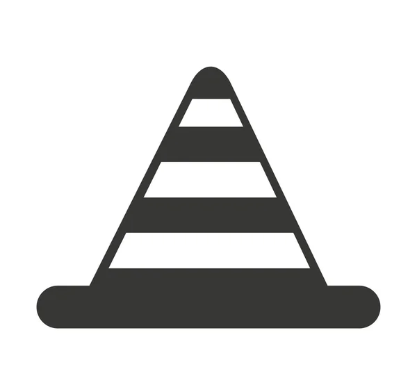 Icône de construction d'outil cône — Image vectorielle