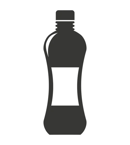 Bottle water silhouette icon — Stock Vector