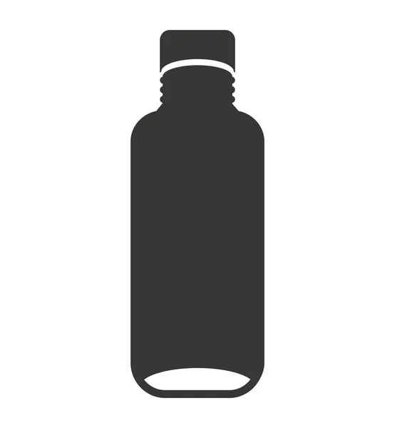 Flaska vatten silhouette ikonen — Stock vektor
