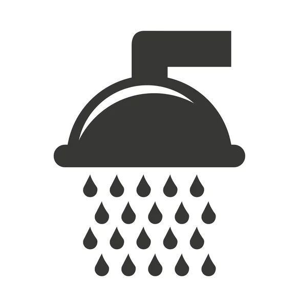 Gotas de ducha icono de agua — Archivo Imágenes Vectoriales