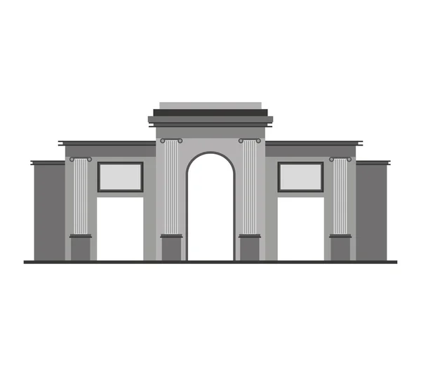 Ikona portálu budovy Španělsko — Stockový vektor