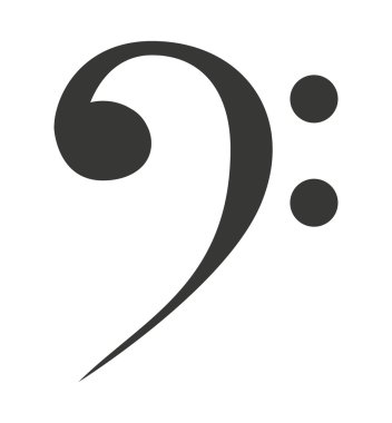 Not müzik siluet simge