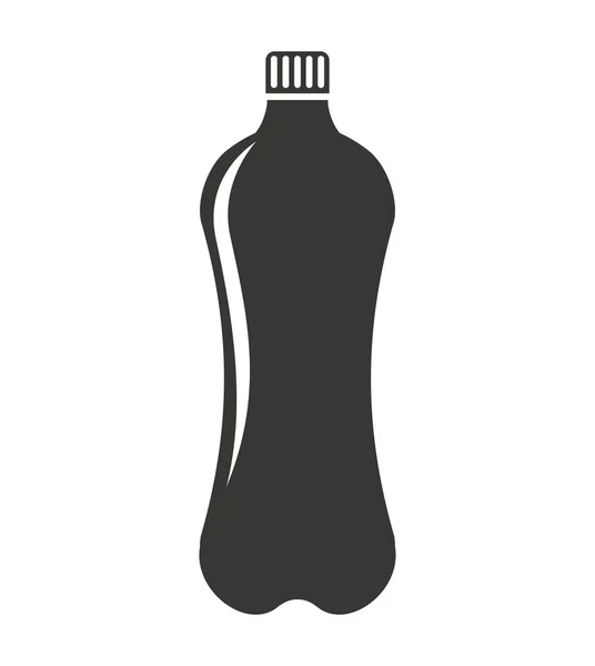 Flasche Wasser Silhouette Symbol — Stockvektor