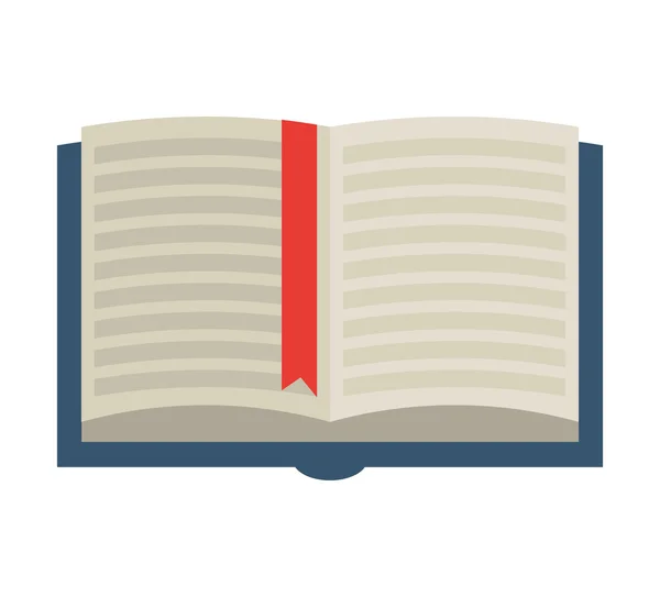 Βιβλίο ανοιχτό εικονίδιο κειμένου — Διανυσματικό Αρχείο