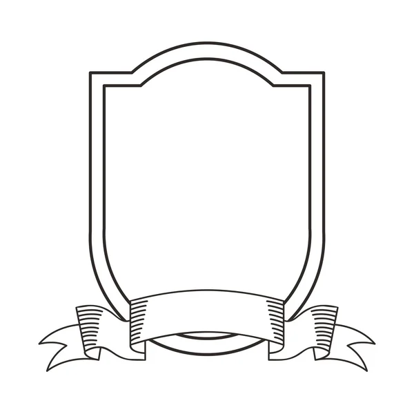 Cadre monochrome icône élégante — Image vectorielle