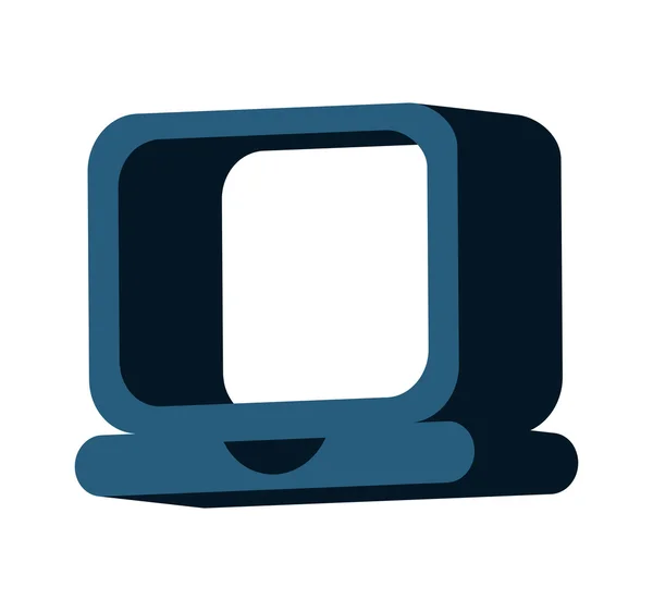 Ordenador portátil icono portátil — Vector de stock