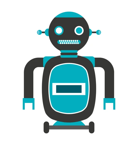 Robot avatar eléctrico icono — Archivo Imágenes Vectoriales