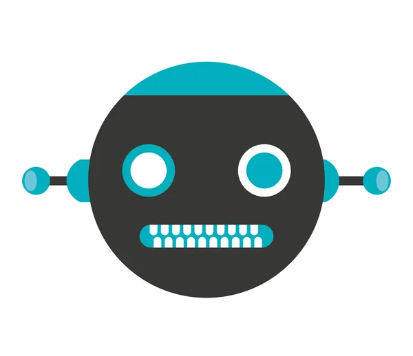 Robot electric avatar icon — Stock Vector