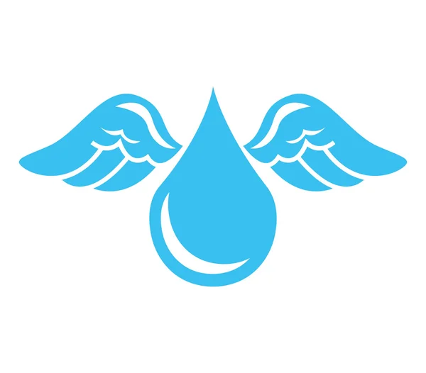 Крапля води ізольована іконка — стоковий вектор