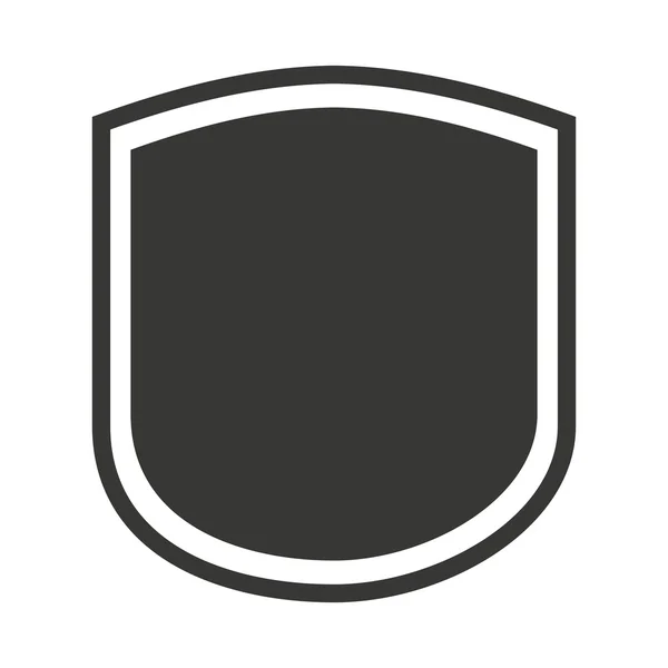 Ikonen med säkerhetssköld seal ram — Stock vektor